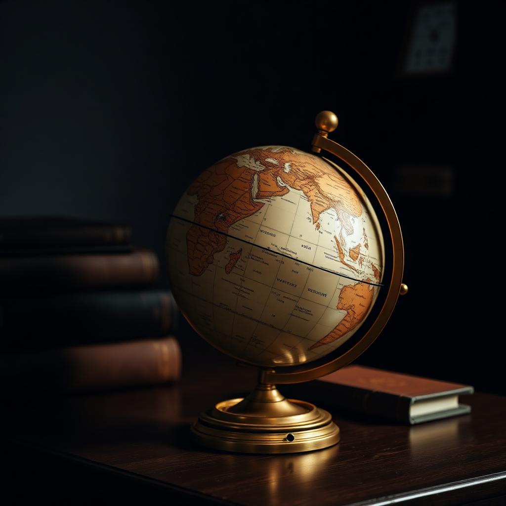 World globe representing international delegation